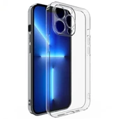 iPhone 11 Pro Max Kamera Korumalı Ultra İnce Şeffaf Silikon Kılıf - 1