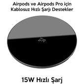 BASEUS Simple 15W Upgraded Version Wireless Kablosuz Şarj Cihazı (Siyah) - 2