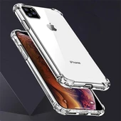 iPhone 11 Pro Max Anti Shock Darbe Emici Şeffaf Silikon Kılıf - 4