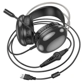 HOCO W109 Plus Rich USB7.1 Gaming Kulaküstü Kulaklık (Siyah) - 6