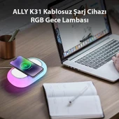K31 Kablosuz Şarj Cihazı RGB Gece Lambası - 3