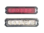 2 Adet 6 Ledli Kırmızı-beyaz Çakar Lamba 12-24 Volt thumbnail 1