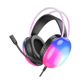 HOCO W109 Plus Rich USB7.1 Gaming Kulaküstü Kulaklık (Siyah) - 1
