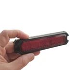 2 Adet 6 Ledli Kırmızı-Kırmızı Çakar Lamba 12-24 Volt thumbnail 2