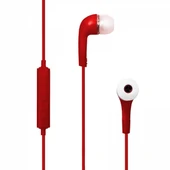 Nettech NT-112 3.5 Jack Girişli Kulak İçi Kulaklık (Kırmızı) - 1