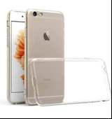 iPhone 6 / 6S Plus Uyumlu Lüx Seri Kamera Korumalı Şeffaf Silikon Kılıf - 1