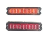 2 Adet 6 Ledli Turuncu-kırmızı Çakar Lamba 12-24 Volt thumbnail 1