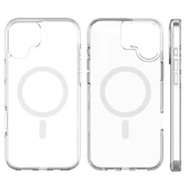 iPhone 16 Plus Neo Hybrid Magsafe Şarj Özellikli Şeffaf Manyetik Silikon Kılıf - 3