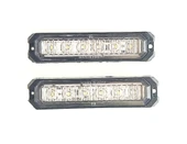 2 Adet 6 Ledli Beyaz-Beyaz Çakar Lamba 12-24 Volt thumbnail 1