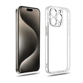 iPhone 15 Pro Uyumlu Lüx Seri Şeffaf Silikon Kılıf - 1