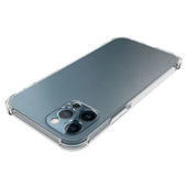 iPhone 12 Pro Max Anti Shock Darbe Emici Kamera Korumalı Şeffaf Silikon Kılıf - 4