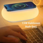 K31 Kablosuz Şarj Cihazı RGB Gece Lambası - 4