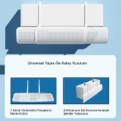 HyMark Split Klima Üniversal Ayarlanabilir Hava Yönlendirici Klima Çarpması Önleyici Hava Kalkanı - 5