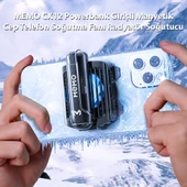 MEMO CX12 Powerbank Girişli Manyetik Cep Telefon Soğutma Fanı Radyatör Soğutucu (Siyah) - 2
