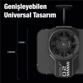 MEMO FL-A2 Hava Soğutmalı Cep Telefon Soğutma Fanı Radyatör Soğutucu (Siyah) - 5