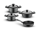 Brioni Diamond 7 Parça Tencere Ve Tava Seti thumbnail 1