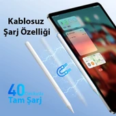 Dux Ducis SP-03 Kablosuz Şarjlı Stylus Pen iPad Tablet Dokunmatik Kalem (Beyaz) - 5