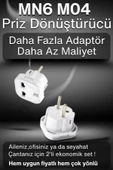 MN6 M04 Priz Dönüştürücü/2 Adet/a-kalite Fiş Çevirici Adaptör-şarj Aleti Fiş Dönüştürücü - 7