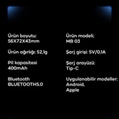 Memo MB03 PUBG Mobile Joystick Kontrol Gamer Oyun Konsolu (Beyaz) - 5
