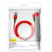 Baseus halo Mikro Usb 3A Hızlı Şarj 0.25CM Kısa Power Bank için Şarj Kablosu (Kırmızı) - 5