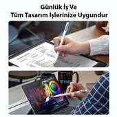 Dux Ducis SP-03 Kablosuz Şarjlı Stylus Pen iPad Tablet Dokunmatik Kalem (Beyaz) - 8