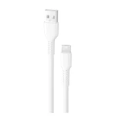 Teknonet TN-DC11 2.4A Plastik 100 Cm Micro Şarj ve Data Kablosu (Beyaz) - 1