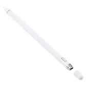 K-2262 Universal Android-İOS Kapasitif iPad Tablet Dokunmatik Stylus Kalem (Beyaz) - 4