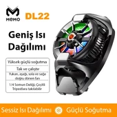 MEMO DL22 Yarı İletken Arka Klipsli Telefon Soğutucu iOS/Android PUBG Oyun Radyatörü (Siyah) - 3