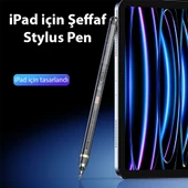 Dux Ducis SP-04 Manyetik Şarjlı iPad Tablet Dokunmatik Transparent Stylus Kalem (Siyah) - 2