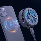 Memo CX01 Manyetik Cep Telefon Soğutma Fanı Radyatör Soğutucu (Siyah) - 4