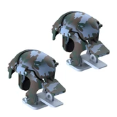 Baseus Gamo GA03 Gamepad Oyun Ateşleyici Tetik- Level 3 Helmet PUBG Gadget (Kamuflaj Mavi) - 1