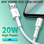 Baseus Mini White Micro USB 4A OPPO VIVO Dash Usb Şarj Kablosu 1Metre (Beyaz) - 5