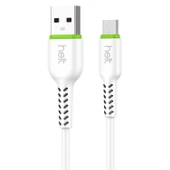 Helt HT-DC07 Plastik 120 Cm Micro Şarj ve Data Kablosu (Beyaz) - 1