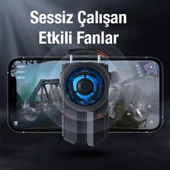 MEMO DL-A5 Cep Telefonu Soğutma Fanı Gamer Oyuncu Radyatör Soğutucu (Siyah) - 3