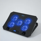 Juo Ventus 5 Fanlı LED Aydınlatmalı Laptop Soğutucu thumbnail 3