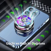 S6 Manyetik Cep Telefon Soğutma Fanı Radyatör Soğutucu (Siyah) - 2