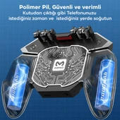 MEMO DL100 Altı Parmak Fanlı Hızlı Soğutma 4000mAh Oyun Konsolu Gamepad Radyatör (Siyah) - 2