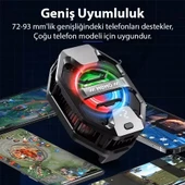 Memo DL20 AI Yarı İletken Arka Klipsli Soğutma Radyatörü IPhone Android PUBG Oyun Soğutucu 3 Aşamalı (Siyah) - 4