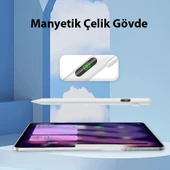 K-2268 Dijital Göstergeli Universal Kapasitif Stylus iPad Tablet Dokunmatik Kalem (Beyaz) - 4