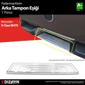 S-Dizayn Mercedes X-Class Krom Arka Tampon Eşiği 2017 Üzeri A+ Kalite thumbnail 1