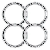 Peugeot Uyumlu 13 Jant B-B-S Testere Lastik Yanağı Beyaz Renk 1 Takım 4 Adet thumbnail 1