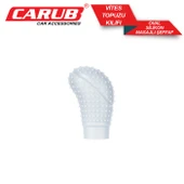 CARUB VitesTopuz Kılıfı Silikon Oval Masajl Şeffaf - 1