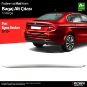 S-Dizayn Fiat Egea SD Krom Bagaj Alt Çıtası 2015 Üzeri A+ Kalite (Mat Krom) thumbnail 1