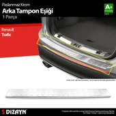 S-Dizayn Renault Traffic Krom Arka Tampon Eşiği Geniş Model 2001-2014 A+ Kalite thumbnail 1