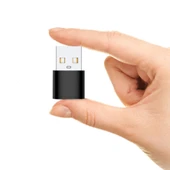 USB to Type-C Dişi Çevirici Dönüştürücü Adaptör (Gold) - 6