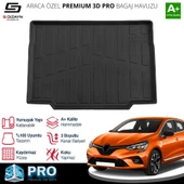 S-Dizayn Renault Clio 5 3D Pro Bagaj Havuzu 2019 Üzeri A+ Kalite thumbnail 2
