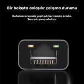 Type-C to 2.5G Gigabit Ethernet Dönüştürücü Adaptör (Siyah) - 2