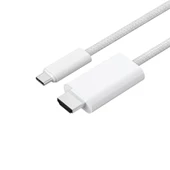 Type-C To HDMI HDTV Dönüştürücü Adaptör 4K 60Hz Kablo 1.8M (Beyaz) - 2