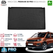 S-Dizayn Peugeot Rifter Seperatörlü 3D Pro Bagaj Havuzu 2019 Üzeri A+ Kalite thumbnail 2