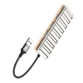 Nettech NT-OT010 5 in 1 USB To Type-c Dönüştürücü (Gri) - 1